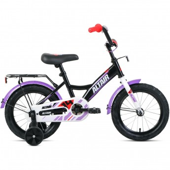 Велосипед ALTAIR KIDS 14", черный/белый, 2021