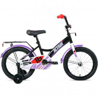 Велосипед ALTAIR KIDS 16", черный/белый, 2021