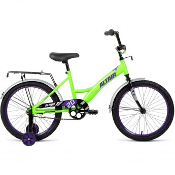 Велосипед ALTAIR KIDS 20", рама 13", ярко-зеленый/фиолетовый, 2022