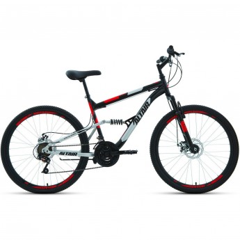 Велосипед ALTAIR MTB FS 26 2.0 D 18 Черный / Красный 2022