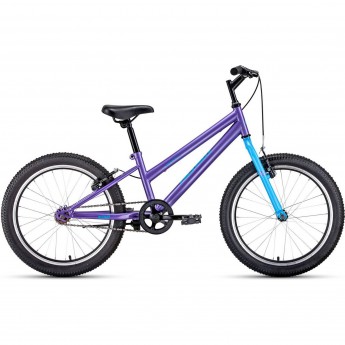 Велосипед ALTAIR MTB HT 20 LOW 10,5 Фиолетовый / Голубой 2020