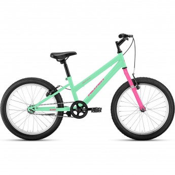 Велосипед ALTAIR MTB HT 20 LOW 20", рама 10.5", мятный/розовый, 2021