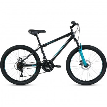 Велосипед ALTAIR MTB HT 24 2.0 D 14 Черный / Бирюзовый 2020