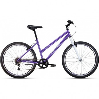 Велосипед ALTAIR MTB HT 26 LOW 26", рама 15", фиолетовый/белый, 2022