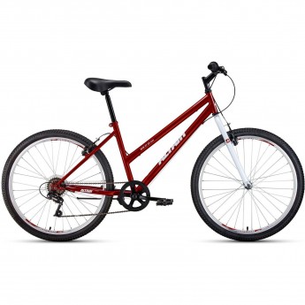 Велосипед ALTAIR MTB HT 26 LOW 26", рама 17", красный/белый, 2021