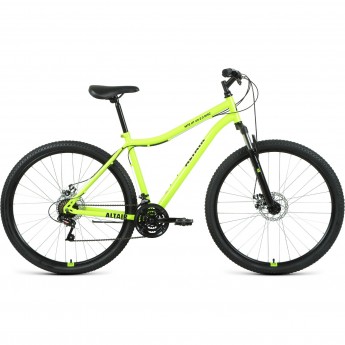 Велосипед ALTAIR MTB HT 29 2.0 disc 29", рама 17", ярко-зеленый/черный, 2021